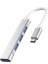 Type-C To USB Hub 4 Port Metal USB Çoğaltıcı Macbook Uyumlu USB 3.0 Hub Otg USB Adaptör Çoklayıcı 1