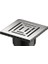 V-Flow Kare 5608286 Duş Kanalı, Alttan Çıkışlı, 15X15 Cm, Dk 800 Kapak, Parlak Krom 3