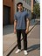 Regular Kalıp Kadın - Erkek Unisex Basic Tişört Gri 1