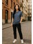 Regular Kalıp Kadın - Erkek Unisex Basic Tişört Gri 2