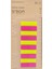 Şeffaf Renkli Postit Post-It Post It. Kitap Ayracı Ayraç Postit Sticker Not Kağıdı 200 Yaprak 1