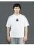 Swiftshadow | Beyaz Renk | Baskılı Erkek T-shirt | Oversize 2
