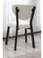 Elma Modeli Kare Mutfak Masa Sandalye Takımı, 2 Sandalye 1 Sabit Beyaz Masa 70X70 Cm, Keten Kumaş 4