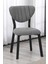 Elma Modeli Kare Mutfak Masa Sandalye Takımı, 2 Sandalye 1 Sabit Ceviz Masa 70X70 Cm, Keten Kumaş 2