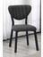 Elma Modeli Kare Mutfak Masa Sandalye Takımı, 2 Sandalye 1 Sabit Ceviz Masa 70X70 Cm, Keten Kumaş 2