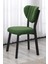 Elma Modeli Kare Mutfak Masa Sandalye Takımı, 2 Sandalye 1 Sabit Ceviz Masa 70X70 Cm, Keten Kumaş 3