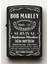 Bob Marley Desenli Kişiye Özel Isimli Siyah Benzinli Metal Çakmak 1