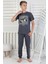 Isob Füme Atary Desenli %100 Pamuk Kısa Kollu Erkek Çocuk Pijama Takımı 8-13 Yaş 41517-F 1