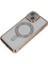 Iphone 14 Kılıf Joke Simli Magneticsafe Kılıf - Gold Drstr 3