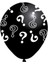 Konfetili Cinsiyet Balonu 18'' 45 cm Siyah Cinsiyet Partisi 3