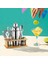 Shaker Kokteyl Set - 7 Parça 550 ml Shaker Coctail Set Bambu Standlı 721826 8