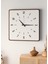 Şık Ahşap Duvar Saati, Ceviz ve Beyaz Mdf, 48CM Büyük Boy, Modern Tasarım 1