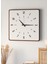 Şık Ahşap Duvar Saati, Ceviz ve Beyaz Mdf, 48CM Büyük Boy, Modern Tasarım 2