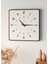 Şık Ahşap Duvar Saati, Ceviz ve Beyaz Mdf, 48CM Büyük Boy, Modern Tasarım 4