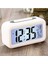 Renkli Dijital Masa Saati, LED Ekran, Pilli, Alarmlı, Beyaz Renk 3