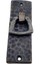 Antika Tarz Dekoratif Pirinç Dik Dövme Mobilya Kulbu - 90X31 Mm, Oksit 1