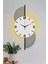 Ahşap Işıklı Beyaz Duvar Saati 30X65 Cm, Modern ve Şık Tasarım 1