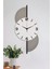 Ahşap Işıklı Beyaz Duvar Saati 30X65 Cm, Modern ve Şık Tasarım 2