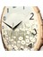 Kahverengi Kütükte Papatya Desenli Duvar Saati, Şık ve Doğal Dekorasyon Parçası 5