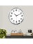 Gri 30 cm Krom Duvar Saati, Salona ve Odaya Şıklık Katacak Dekorasyon Parçası 3