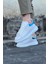 D-Erkek Beyaz/saks Casual Ayakkabı WG095 2