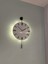 Modern Pilli LED Duvar Saati, 30X55 Cm, Şık Siyah Metal Tasarım 1