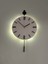 Modern Pilli LED Duvar Saati, 30X55 Cm, Şık Siyah Metal Tasarım 4
