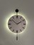 Modern Pilli LED Duvar Saati, 30X55 Cm, Şık Siyah Metal Tasarım 6