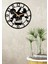 50X50 cm Siyah Rakamlı Metal Duvar Saati, Modern ve Şık Tasarım 2