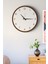 Modern Ahşap Duvar Saati, Kahverengi-Beyaz, 48CM, Şık ve Dekoratif Tasarım 4