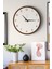 Modern Ahşap Duvar Saati, Kahverengi-Beyaz, 48CM, Şık ve Dekoratif Tasarım 5