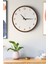 Modern Ahşap Duvar Saati, Kahverengi-Beyaz, 48CM, Şık ve Dekoratif Tasarım 6