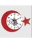 Şık Duvar Saati, Ay Yıldız ve Tuğra Tasarımıyla Zarif Dekorasyon Aksesuarı 1