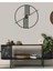 Şık Metal Duvar Saati 50X50, Siyah Renkli ve Modern Tasarım 1
