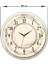 Şeffaf Cam Saat, Klasik Krem Renk, Çap 40CM, Şık ve Zarif Tasarım 4