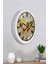 Beyaz Metal Harita Desenli 36 cm Duvar Saati, Şık ve Kullanışlı Dekoratif Saat 4