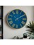 Mavi Uv Baskılı Roma Rakamlı Sessiz Duvar Saati, Şık ve Zarif Dekorasyon Ürünü 1