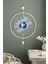 Şeffaf Iskandinav Tarzında 48X72 cm Sarkaçlı Duvar Saati Beyaz, Mavi 2