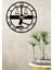 Şık Siyah Metal Duvar Saati, 50X50 Cm, Ev ve Ofis Dekoru Için Ideal 3