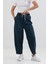 Beli Bağlamalı Slouchy Jean Pantolon 3