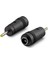 Notebook Adaptör Ucu Çevirici 5.5*2.5 (M) To 2.3*0.7 (F) 10LU Paket Siyah HDX1338 1