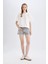 Mom Fit Yüksek Bel Jean Şort C0689AX24HS 4