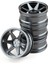 Adet 1/10 Rc On-Road Drift Araba Yarışı 52MM Metal Jant Tekerlek Hub Tamiya Kyosho Hsp Hpı Sakura Traxxas, Titanyum A (Yurt Dışından) 1