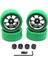 65MM Metal Jant Lastik Lastik 12MM Adaptör ile Wpl C14 C24 Mn D90 MN98 MN99S Mn-90 Rc Araba Yükseltme Parçaları, Yeşil (Yurt Dışından) 1