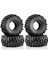 4 Adet 118MM 1.9 Kauçuk Lastik Tekerlek Lastikleri 1/10 Rc Paletli Araba Traxxas Trx4 RC4WD D90 Eksenel SCX10 Iı Iıı Redcat Mst (Yurt Dışından) 1