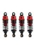 4 Adet Metal Amortisör Damperi Tamiya TT01 TT02 TA05 TL01 TA03 MF01X M05 M06 1/10 Rc Araba Yükseltme Parçaları, Kırmızı (Yurt Dışından) 1