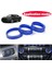 2015-2021 Ford Mustang Için Gösterge Paneli Düğmeleri Trim Halkası Ses Far Anahtarları Ayar Düğmesi Kontrol Düğmesi Kapağı, Mavi 3 Adet (Yurt Dışından) 3
