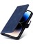 iPhone 15 Pro Basit Iş Pu Deri Manyetik Kapaklı Cüzdan Telefon Kılıfı Kart Tutuculu Koruma Kılıfı (Yurt Dışından) 4