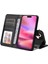 iPhone 16 Plus Basit Iş Pu Deri Manyetik Kapaklı Cüzdan Telefon Kılıfı Kart Tutuculu Koruma Kılıfı (Yurt Dışından) 5