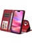 iPhone 16 Plus Basit Iş Pu Deri Manyetik Kapaklı Cüzdan Telefon Kılıfı Kart Tutuculu Koruma Kılıfı (Yurt Dışından) 5